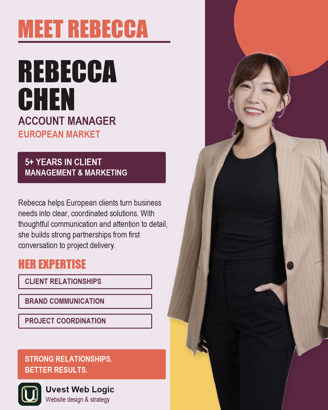 Meet Rebecca Chen, Account Manager, European Market